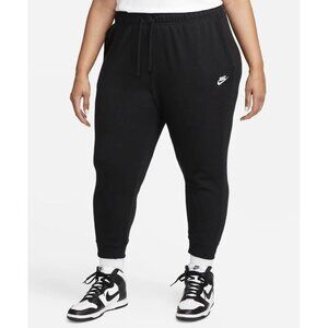 Nike Sportswear Women's Black/White Club Fleece Joggers (DV5085-010) Size 3X